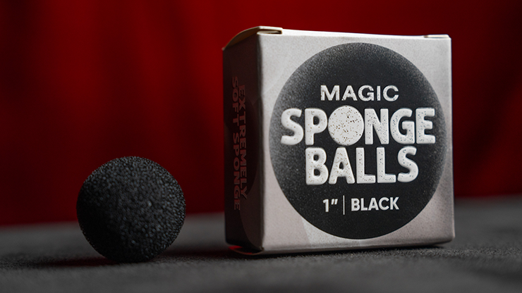 Magic Sponge Balls 50PK BLACK 1" by Murphy's Magic
