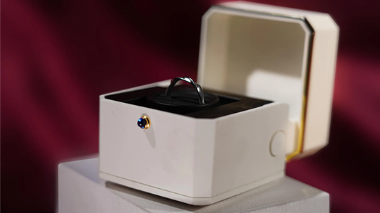 Magic Ring Box (White) by TCC - Trick alternate view - Wizard Magic Shop