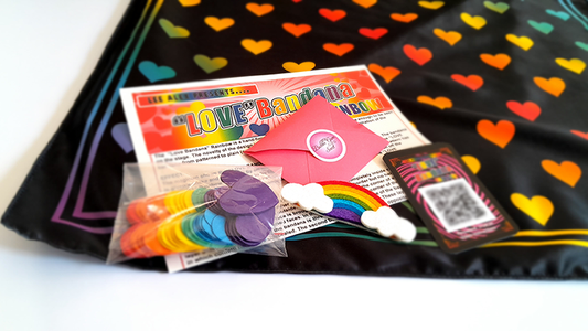 Love Bandana - Rainbow by Lee Alex alternate view - Wizard Magic Shop