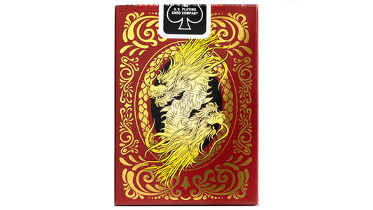 Bicycle Dragon Red Playing Cards by US Playing Card Co alternate view - Wizard Magic Shop