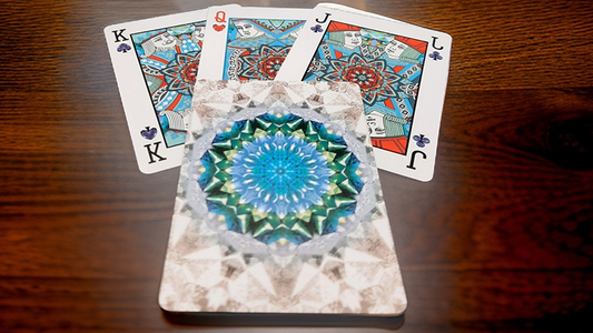 Bicycle Kaleidoscope Blue Playing Cards alternate view - Wizard Magic Shop