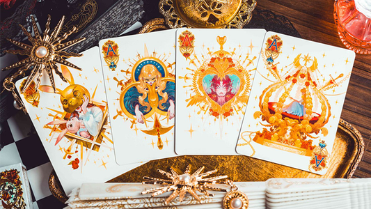 Silence V3 (White) Playing Cards by KING STAR alternate view - Wizard Magic Shop