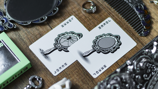 Reflections Epiphany (Green) Playing Cards by Emily Sleights alternate view - Wizard Magic Shop