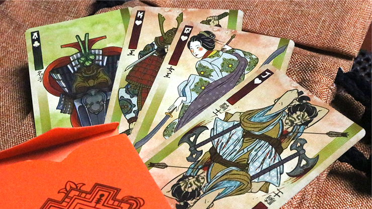 RONIN (Diamond Clan Edition Orange) Playing Cards by Kings Wild Project