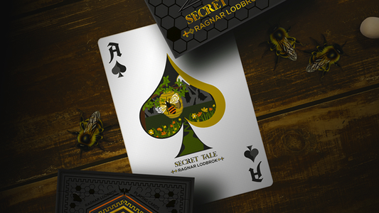 Secret Tale Ragnar White Bee Collector's Playing Cards alternate view - Wizard Magic Shop