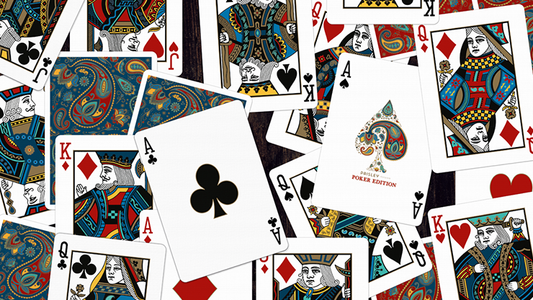 Plastic Paisley Poker Red Playing Cards by Dutch Card House Company alternate view - Wizard Magic Shop