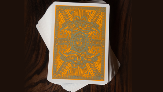 Kings Head (Green & Yellow) Playing Cards by Joker and the Thief alternate view - Wizard Magic Shop