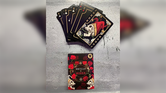 Skulls and Roses Playing cards alternate view - Wizard Magic Shop