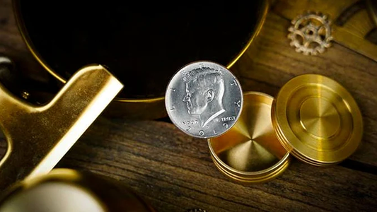 Magnetic Coin Box (Half Dollar) by Artisan Coin & OFM Studio alternate view - Wizard Magic Shop