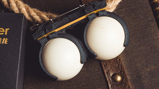L Holder (Double Ball) by Long Long & Bacon Magic alternate view - Wizard Magic Shop