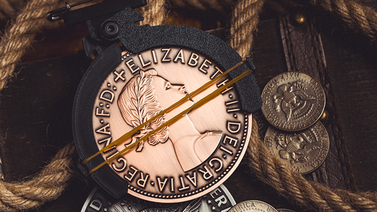 L Holder (Single Jumbo Coin 2.7"-3.2") by Long Long & Bacon Magic alternate view - Wizard Magic Shop