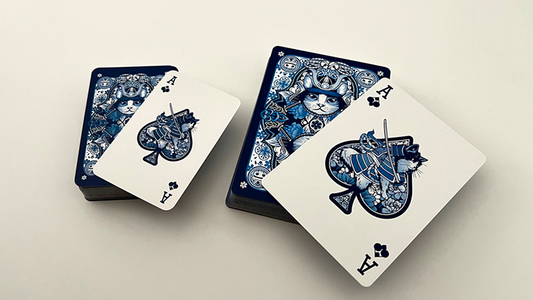 Neko Samurai (Mini Blue) Playing Cards alternate view - Wizard Magic Shop