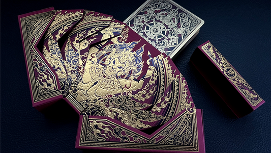 Asura Deluxe (Red) Playing Cards alternate view - Wizard Magic Shop