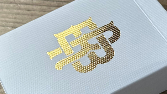 Gold Foil Monogram Playing Cards alternate view - Wizard Magic Shop
