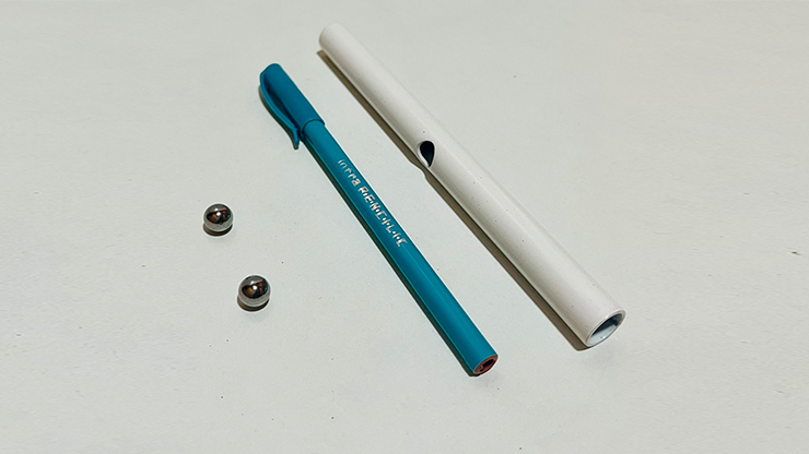 Steel Ball Through Pen by The Essel Magic