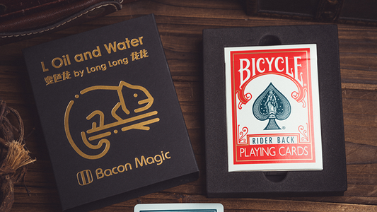 L Oil and Water (Red) by Long Long & Bacon Magic alternate view - Wizard Magic Shop