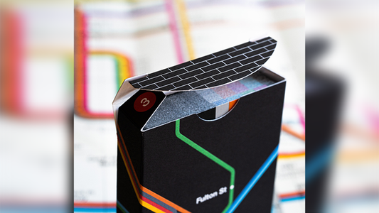 BLACK EDITION FULTON STREET MTA PLAYING CARDS (1972 VIGNELLI MAP EDITION) alternate view - Wizard Magic Shop