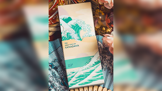 The Great Wave off Kanagawa V3 (Fresh Spring / Peppermint Green) Playing Cards alternate view - Wizard Magic Shop
