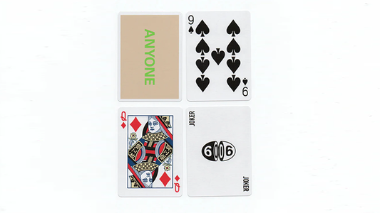 Beige/Green Cap Logo ANYONE Playing Cards alternate view - Wizard Magic Shop