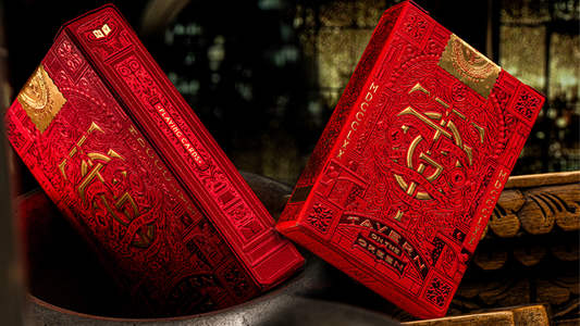 Tavern on the Green: Red Edition Playing Cards by theory11 alternate view - Wizard Magic Shop