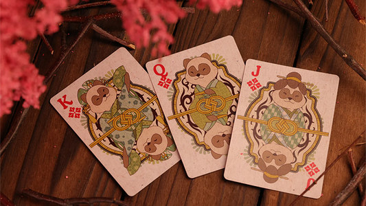Tanuki Yukaku (Oiran-Dochu) Playing Cards alternate view - Wizard Magic Shop