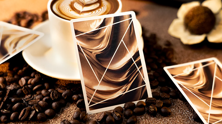 Flexible Mocha Mousse Playing Cards by TCC