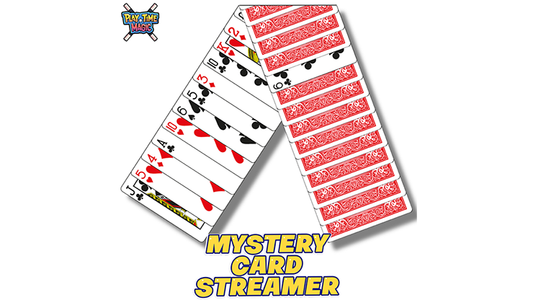Mystery Card Streamer (Red 6 of Clubs) by PlayTime Magic DEFMA alternate view - Wizard Magic Shop