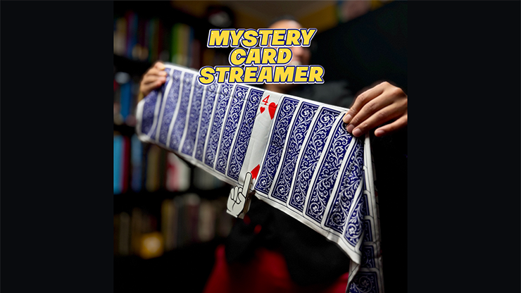 Mystery Card Streamer (Blue 4 of Hearts) by PlayTime Magic DEFMA