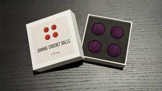 Shining Crochet Balls (Dark Purple) by JT Magic alternate view - Wizard Magic Shop
