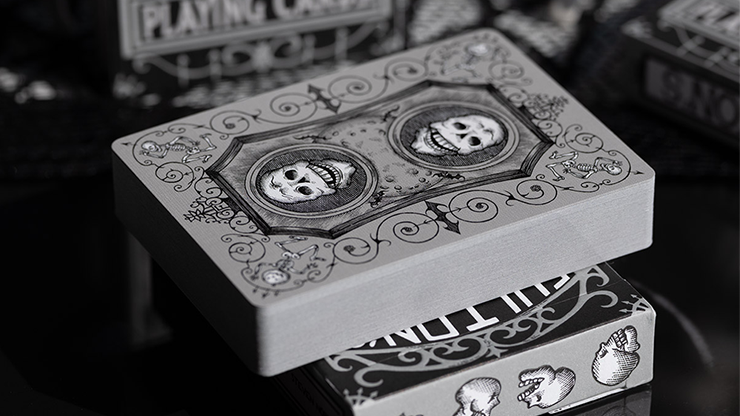 FULTONS OCTOBER TOMBSTONE GREY PLAYING CARDS