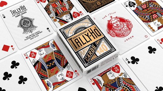 Tally Ho 140th Anniversary (Metaluxe) Playing Cards by US Playing Card alternate view - Wizard Magic Shop