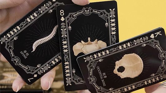 Medical Poker (Black) Playing Cards alternate view - Wizard Magic Shop