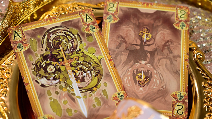 King Arthur V2 (Golden Dawn) Playing Cards by KING STAR