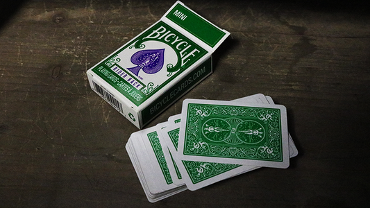 Mini Bicycle Cards (Green) alternate view - Wizard Magic Shop