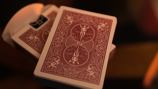 Bicycle Metallic Ruby Playing Cards alternate view - Wizard Magic Shop