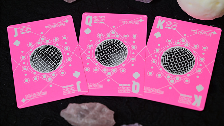Moon (Pink) Playing Cards