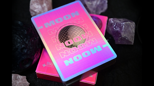 Moon (Pink Holo) Playing Cards alternate view - Wizard Magic Shop