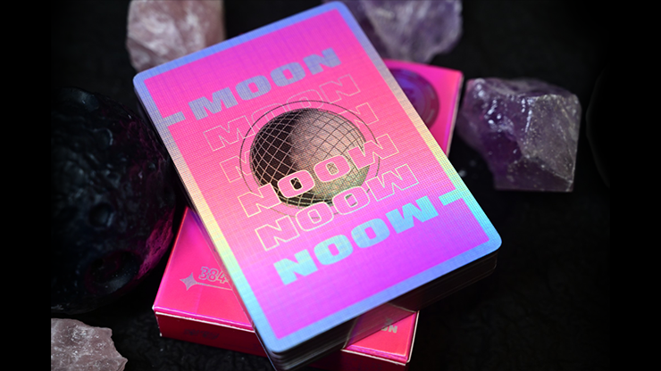Moon (Pink Holo) Playing Cards
