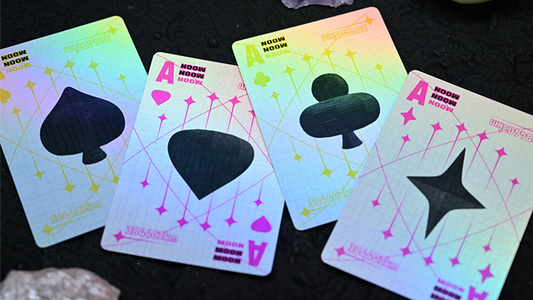 Moon (White Holo) Playing Cards alternate view - Wizard Magic Shop