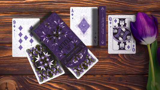 Grand Tulip Purple Playing Cards by Dutch Card House Company alternate view - Wizard Magic Shop