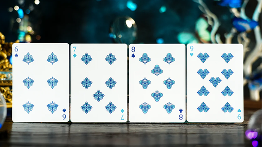 Prism Blue Morpho Playing Cards by TCC Fashion alternate view - Wizard Magic Shop