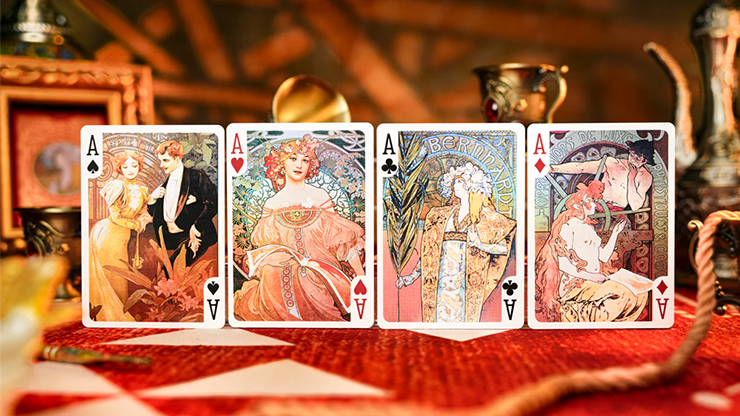 Mucha Standard Playing Cards by 52 MUSÉE