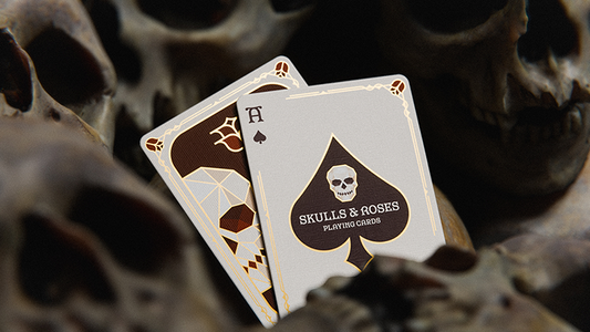 Skulls & Roses Playing Cards alternate view - Wizard Magic Shop