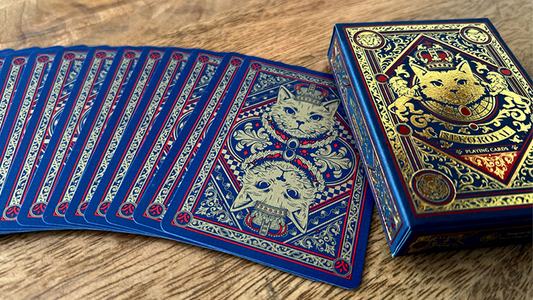Neko Royal Blue Playing Cards alternate view - Wizard Magic Shop