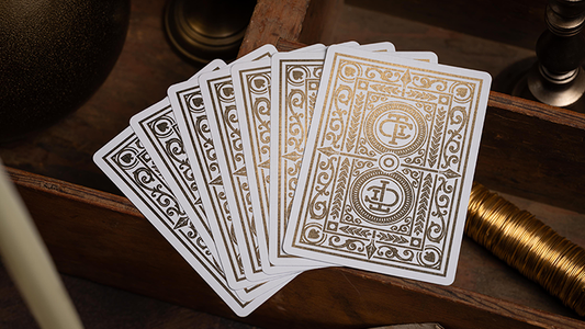 TCI Clubhouse (White) Playing Cards alternate view - Wizard Magic Shop