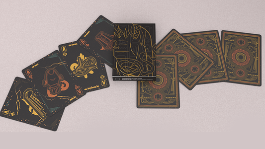 Frankenstein Series Egypt Edition (Gilded) Playing Cards alternate view - Wizard Magic Shop