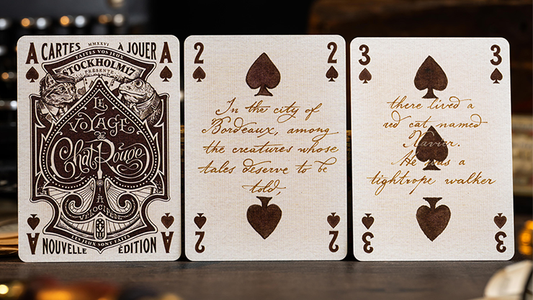 Le Voyage Du Chat Rouge Playing Cards by Stockholm17 alternate view - Wizard Magic Shop