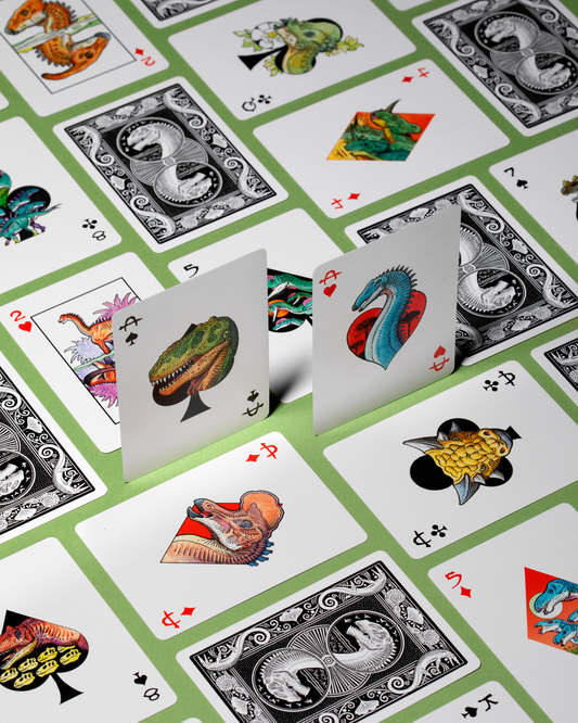 Dinosaur Playing Cards alternate view - Wizard Magic Shop