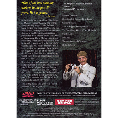 Magic of Michael Ammar #1 by Michael Ammar - DVD alternate view - Wizard Magic Shop