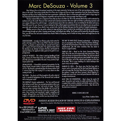 Master Works of Conjuring Vol. 3 by Marc DeSouza - DVD alternate view - Wizard Magic Shop